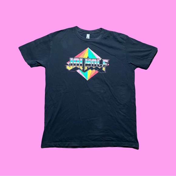 ☀️ Jai Wolf EDM Rave Tee Mens Size Medium Black - Picture 2 of 4